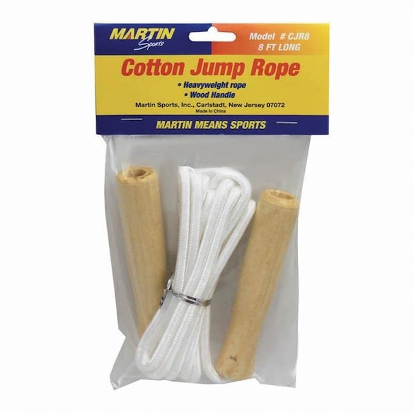 Dick Martin Sports MASCJR8-6 Jump Rope Cotton 8wood Handle - 6 Each MASCJR8-6 - main